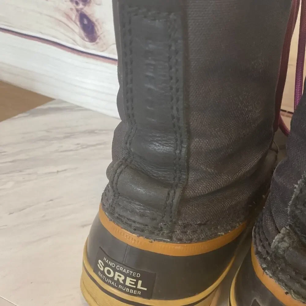 Sorel Premium Snow Waterproof Canvas Winter Boots  NL1717 Size 10